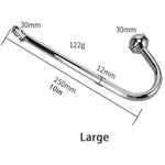 Adults Stainless Steel Sm Single Ball Anal Hook, Portable G-Spot Para Penis Suction Prostate Pussy Sexual Stimulation Training Sex Toy For Women Female Men Male Unisex Tail (Small)