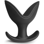 V-Shaped Opening Anal Plug Silicone Butt Plug Male Female Sex Toy Black