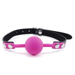 Silicone Sex Gag For Sm Games - Bondage Toys Open Mouth Sm Gag Muzzles - Bdsm Restraints Bondage Ball Gag For Sex Games (Fushia)