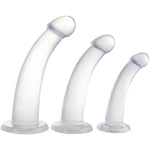 Anal Plug Set, 3 Sizes Butt Plug Trainer Kit G-Spot Dildo Penis Dong Prostate Massager With Strong Suction Cup Adult Sex Toy For Beginners & Experienced Users