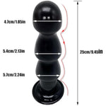 9.45''X2.24'' Anal Plug Butt Plug Sex Toy With Suction Cup Hands-Free Play 3 Balls Dildo