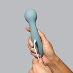 Caress Massager - Silicone Device Massager Wand - Clit Stimulation & Clitoris Suction - Waterproof - Female Wellness Deep Vibrations - 6”L