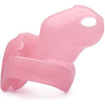 Ht-V4 Chastity Cage For Men | 5 Adjustable Wide Rings & 6 Colors | Beginner-Friendly | Adult Sex Toy With Sizing Guide (Pink, Small)