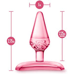 Play With Me - Jolly Plug - Petite 2.75" Anal Plug - Tapered Head For Easy Insertion Perfect For Beginner'S - Base Anchors Plug Outside The Body For Comfort - Adult Sex Toy - Pink