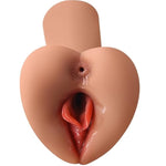 Realistic Pocket Pussy Male Masturbator, Soft Male Stroker Adult Sex Toys With 3D Tight Vagina & Anus, 2-In-1 Portable Pocket Pussies Penis Training For Men Masturbation (Brown, L)