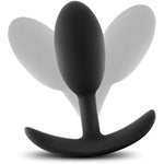 Sex Toys–Luxe Wearable Vibra Slim Plug–4" Medium Motion-Activated Anal Plug–Body-Safe Silicone Butt Plug–Hands-Free Anal Play & Prostate Stimulation–Women, Men & Couples–Black