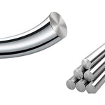 7.8Inch Stainless Steel Wand Double-Ended Dildo Anal Plug Sex Toy With Different Size Curved Ends For Men Women Couples G-Spot Stimulation Prostate Massager