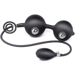 Inflatable Butt Plug Inflatable Anal Plug Built-In Two Steel Ballsinflatable Butt Anal Pump,Silicone Expandable Anal Sex Toys For Man And Women, Steel Ball Included