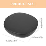 Case 2 Pack Portable Storage Box Reusable Plastic Travel Holder Compact Protective Container for Clean Storage and Easy Carrying