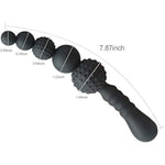 Anal Beads, Silicone Anal Butt Plug With Safe Handle And Particles G-Spot Massager For Men Women