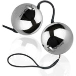 Metal Solid Pull Beads Clitoral Anal Plug Anal Expander With Chain Smart Balls Pull Beads For Male And Female Bdsm (30Mm-2 Balls), Sliver