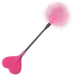 Flirting Feather Hand Pat Adult Sex Products Sm Heart Shaped Beater Romantic Sexy Toys(Pink)