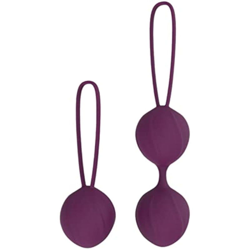 Weighted Ben-Wa Exercise Ball Set Of 2 - Hypoallergenic Silicone - Improve Grip For Better Orgasms And Better Sex!