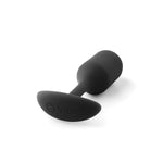 Snug Plug 2, Weighted Silicone Butt Plug, Beginner Anal Plugs - Sex Toys For Adults, 114G (Black)