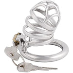 Men'S Chastity Cage Devices Stainless Steel Male Abstinence Chastity Cock Cage Virginity Lock J1145 45Mm