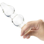 Glass Anal Plug Crystal Beginner Butt Plug Transparent Anal Bead Progressive Anal Trainer Adult Sex Toys For Men Women Couples