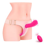 Strap On Vibrating Dildo,Dual Motors Lesbian Sex Toys Strap On Harness,10 Adjustable Vibration Intensities,Suitable For Consoladores And Couples