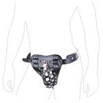 Men'S Harness Chastity Belt Pu Leather Chastity Devices Sexy Male Chastity Belt With Lock Cock Bdsm Self Bondage Fetish Sex Toys Anti-Off Auxiliary Testicle Chastity Strap Cock Cage Underwear