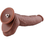 11.6” Dual-Density Silicone Dildo, 9.45” Insertable Length Ultra-Soft Cock With Kliclok System For Advanced User, Coffee