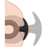 Wearable Silicone Threaded Anal Plug Training Set 3Pcs Butt Plug Sex Toy Waterproof Hollow Butt Plug With Anchor Base