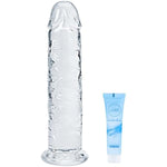 Big Realistic Dildo With Powerful Suction Cups, Soft Lifelike Beginner Sex Toy For Female/Male/Gay, Female (Transparent, Xl)