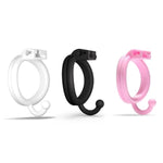 Mini Male Chastity Device,Nylon Mesh Honeycomb Chastity Cage Penis Cage With 4 Size Hook Chastity Lock Penis Rings Restraint Sex Toys (L, Black)