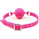 Silicone Breathable Ball Gag - Ball Gag Breathable Silicone Ball With Holes Open Mouth Gag Sex Toy For Adult Bondage Restraints Sex Play (L(1.9Inch Ball),Pink)