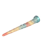 20.39 Inch Realistic Fantasy Alien Knot Anal Plug with Wide Flared Base for Prostate Stimulation and Deep Exploration, Premium Silicone Textured Monster Dildo for Men and Women,Rainbow
