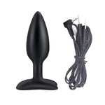 Electric Shock Silicone Anal Plug With Expanded Base Wearable And Wrapped Around The Head Urethral Masturbation Device Pull-Bead Urethral Plug Male Sm Sex Toy