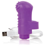 Charged Fingo Vooom – Purple Finger Vibe – Waterproof, Discreet Mini Clitoral Toy For Women – 10-Function Bullet Massager
