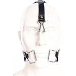 Open Mouth Gag Restraint Leather Head Harness Nose Hook With Metal Mouth Enlargement Ring Bondage Mouth Gags Set Slave Toys For Couples
