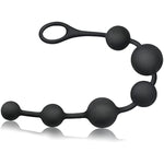 Silicone Anal Bead Butt Plug Anal Trainer Anal Chain With 6 Different Size Balls And Pull Roop For Men Women