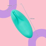 Sweet Vibes Tulips Vibrating Massager With 10 Settings, External Massager For Women And Couples, Hand Massage Bullet Vibrator, Silicone, Waterproof & Rechargeable Bullet Vibrator For Women, Mint