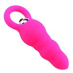 Vibrating Anal Beads Butt Plug, Graduated Design Silicone Anal Vibrator Waterproof G Spot Anal Sex Toy For Men Women And Adult Couples