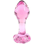 Pink Crystal Anal Dildo Glass Anal Butt Plug Anus Stimulator In Adult Games For Couples, Erotic Sex Toys For Women