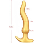 Long Anal Plug Soft Liquid Silicone Butt Plug Prostate Massage Anal Dilatation, Anal Sex Toys Dildo With Safety Bottom For Men Women Adult (S)