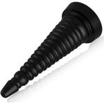 Sex Toys For Women Men 9.05 Inch Silicone Huge Anal Beads Butt Plug With Strong Suction Cup G-Spot Dildo Vaginal Prostate Massage Stimulation Anus Opening Trainer Butt Stretcher - Black