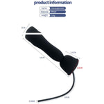 Silicone Urethral Sounds Dilator Male Vibrator Penis Training Multiple Vibrating Glans Trainer Stimulation Stretching For Men Sex Toy 16 Shock Orgasm Stimulation Usb Charge, Black