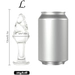 Large Anal Butt Plug,Glass Anal Trainer With Long Neck, Adult Sex Toy For Beginners Men Women,5.1 * 1.6 Butt Dildo…