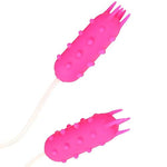 Dual Nubby Silicone Bullets - Remote Vibrator for Clitoral Stimulation - 5 Vibration Settings - Hypoallergenic Silicone - Perfect for Solo Play and Partner Fun - Compact Size for Travel