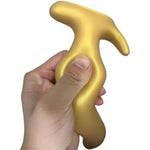 Long Anal Plug Soft Liquid Silicone Butt Plug Prostate Massage Anal Dilatation, Anal Sex Toys Dildo With Safety Bottom For Men Women Adult (S)