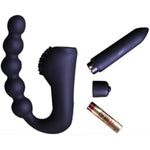 Vibrating Anal Bead Anal Plug Vibrating Massager Silicone Anal Butt Plug 10 Vibration Modes G-Spot Vibrator Dildo Sex Toy Gay Men Women Sex Toys