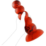 5 Balls Dildo,8.26Inch Liquid Silicone Anal Plug Beads,Huge Anal Trainer Colorful Suction Cup Dildo,Realistic Soft Prostate Sex Toys For Women Men Couple