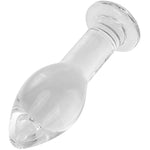 Huge Head Glass Butt Plug Crystal Anal Plug Bum Plug Bomb Plug Anal Trainer Anal Expander Training Sex Toy (M)