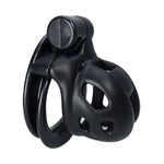 Male Chastity Device, Upgraded Ergonomic Nylon Resin Chastity Locked Cage With 4 Sizes Rings Complete Set For Prevent Erection Penis Exercise Cook Cage Bondage Restraint Kit Sex Toy (Mini)