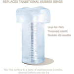 Clear Extended Men'S Penis Pump Sleeve Dildo Sleeve Realistic Vaginal Sleeve Male Enhancement Replacement Sealing Cap Extended Pump Cover Thickened Pocket Pocket Cat