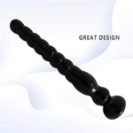 10.03 Inch Anal Beads Sex Toys With 10 Anal Balls Flexible Anal Chain Butt Plug With Strong Suction Cup Prostate Massage Anal Plug Anal Trainer Toys For Men Women Couples (Black)
