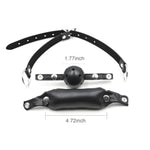 Bdsm Sensual Black Leather Hollow Ball Gag - Perfect For Bdsm, Bondage, And Adventurous Sex Play, Bondage Restraints Couples Adult Sex Toys