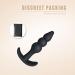 Silicone Anal Plug,Buttplug,Anal Toy For Man And Woman.Comfortable And Pleasurable Anal Toys For Long Time Wear .Premium Silicone Material Anal Sex Toys.Anal Plugs For Anal Training (Three Beads)