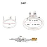Male Chastity Device Stainless Steel Small Penis Ring Easy To Wear Male Virginity Lock J12250 50Mm